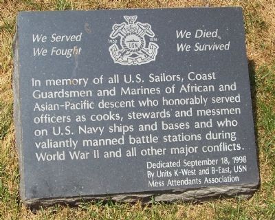 Messmen's Memorial Marker image. Click for full size.