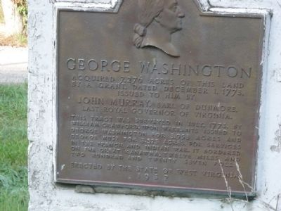 George Washington Marker on its Previous Mounting. Click for full size. George Washington Marker on its Previous Mounting image. Click for full size.