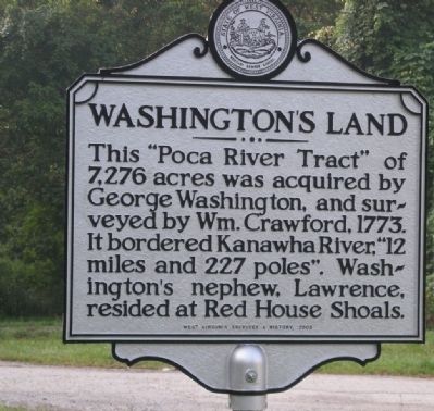 Washington's Land Marker image. Click for full size.