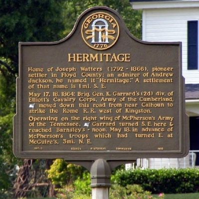 Hermitage Marker. Click for full size. Hermitage Marker image. Click for full size.