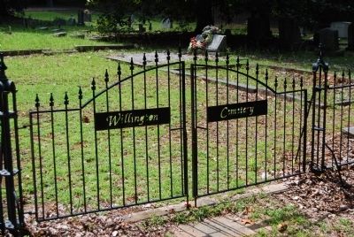 Willington Cemetery Gate. Click for full size. Willington Cemetery Gate image. Click for full size.
