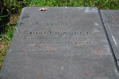 Joseph Noble Tombstone image. Click for full size.