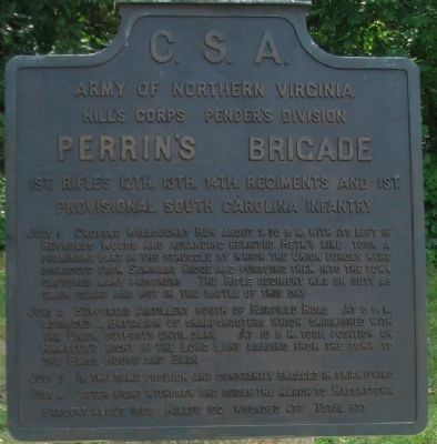 Perrin's Brigade Tablet. Click for full size. Perrin's Brigade Tablet image. Click for full size.