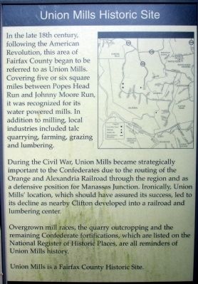 Union Mills Historic Site Marker image. Click for full size.