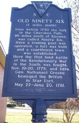 Old Ninety Six Marker<br>Previous Location. Click for full size. Old Ninety Six Marker<br>Previous Location image. Click for full size.