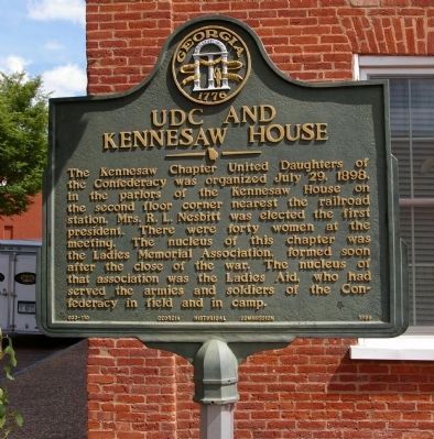 UDC and Kennesaw House Marker image. Click for full size.