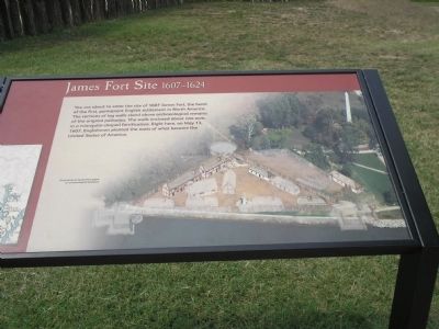 James Fort Site 1607 – 1624 Marker image. Click for full size.