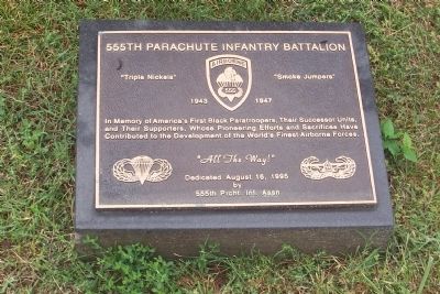 555th Parachute Infantry Battalion Marker image. Click for full size.
