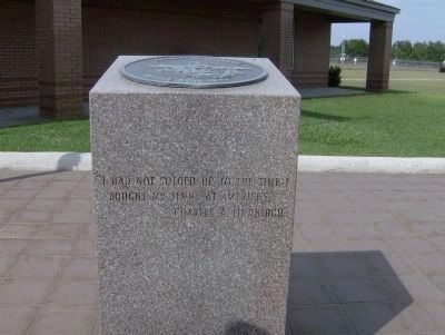 Charles A. Lindbergh Soloed Here 1923 Memorial image. Click for full size.