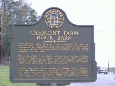 Crescent Farm Rock Barn Marker image. Click for full size.