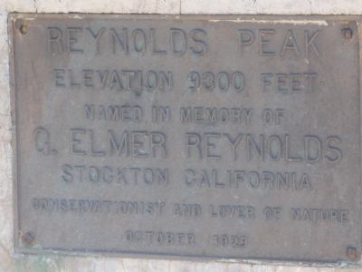 Reynolds Peak Marker image. Click for full size.