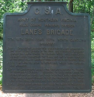 Lane's Brigade Tablet image. Click for full size.