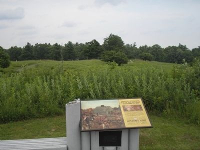 Marker on the Saratoga Battlefield. Click for full size. Marker on the Saratoga Battlefield image. Click for full size.
