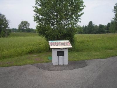 Marker on the Saratoga Battlefield image. Click for full size.