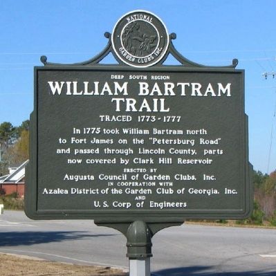 William Bartram Trail Marker. Click for full size. William Bartram Trail Marker image. Click for full size.