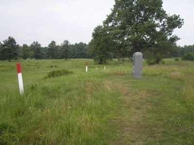 Bidwell Marker near the Balcarres Redoubt. Click for full size. Bidwell Marker near the Balcarres Redoubt image. Click for full size.