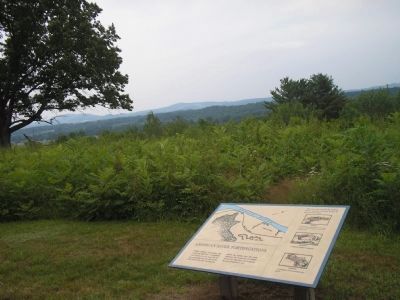 Marker on the Saratoga Battlefield. Click for full size. Marker on the Saratoga Battlefield image. Click for full size.