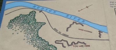 American River Fortifications Map from Marker image. Click for full size.