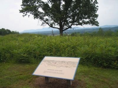 Marker on the Saratoga Battlefield. Click for full size. Marker on the Saratoga Battlefield image. Click for full size.