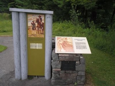Markers on the Saratoga Battlefield image. Click for full size.