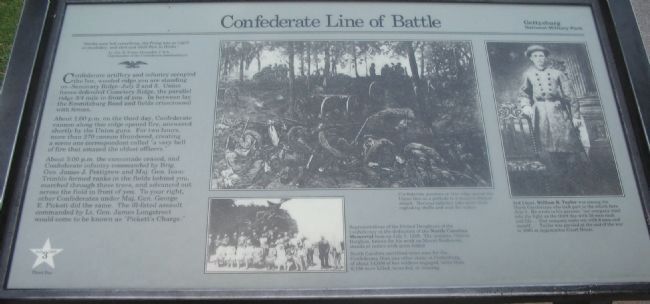 Confederate Line of Battle Marker. Click for full size. Confederate Line of Battle Marker image. Click for full size.