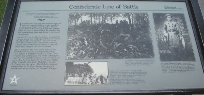 Confederate Line of Battle Marker image. Click for full size.