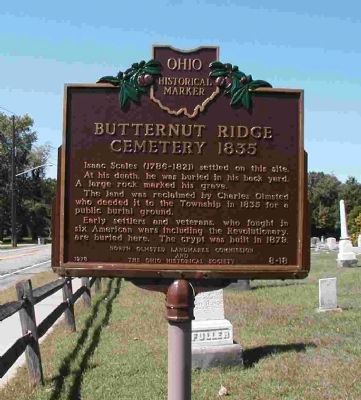Butternut Ridge Cemetery 1835 Marker image. Click for full size.