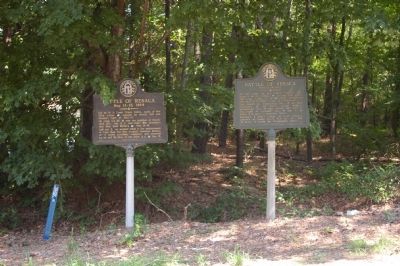 Two Battle of Resaca Markers at US 41 and Chitwood Road image. Click for full size.