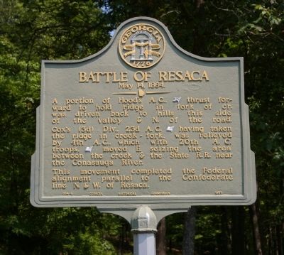 Battle of Resaca Marker image. Click for full size.