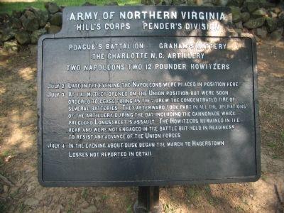 Poague's Battalion - Graham's Battery Tablet image. Click for full size.
