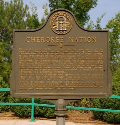 Cherokee Nation Marker image. Click for full size.