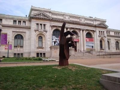 Historical Society of Washington, D.C. Building with Hand Sculpture in the foreground image. Click for full size.