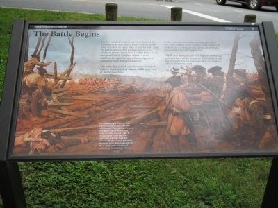 The Battle Begins Marker. Click for full size. The Battle Begins Marker image. Click for full size.