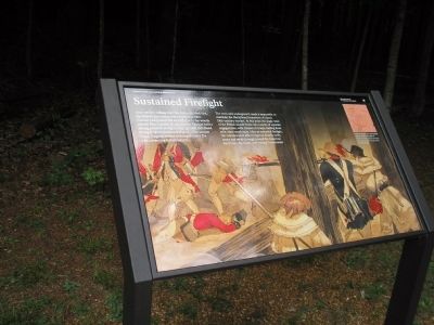 Marker on Guilford Courthouse Battlefield image. Click for full size.