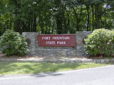 Fort Mountain State Park Entrance image. Click for full size.