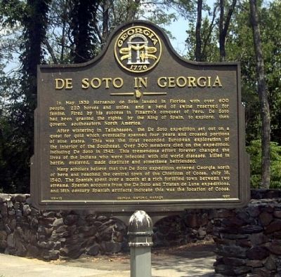 DeSoto in Georgia Marker. Click for full size. DeSoto in Georgia Marker image. Click for full size.
