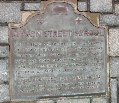 Mason Street School Marker image. Click for full size.