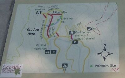 Fort Mountain Trail Map image. Click for full size.