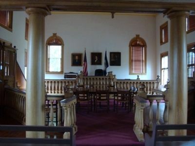 The Bench in the Historic Fluvanna County Courthouse. Click for full size. The Bench in the Historic Fluvanna County Courthouse image. Click for full size.