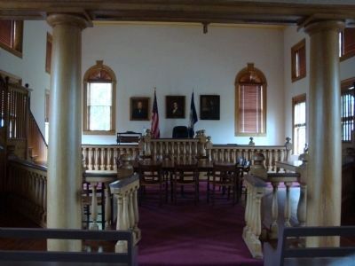 The Bench in the Historic Fluvanna County Courthouse image. Click for full size.