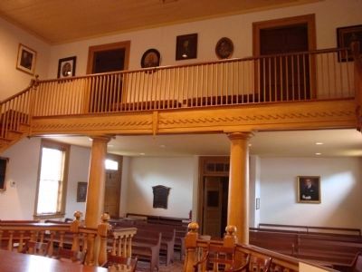 Balcony and rear of Historic Fluvanna County Courthouse image. Click for full size.