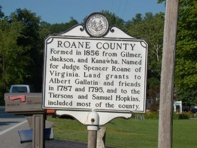 Roane County face of Marker. Click for full size. Roane County face of Marker image. Click for full size.