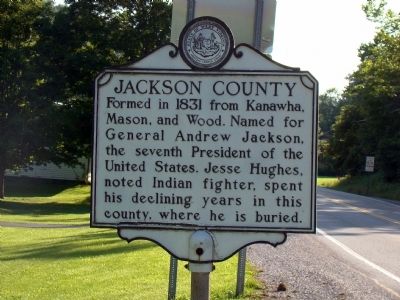 Jackson County Face of Marker. Click for full size. Jackson County Face of Marker image. Click for full size.