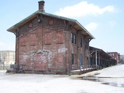 Central of Georgia Old Freight Station, rear view image. Click for full size.