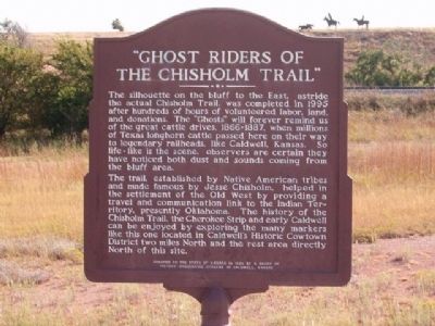 Ghost Riders of the Chisholm Trail Marker image. Click for full size.