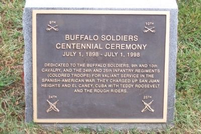 Buffalo Soldiers Marker image. Click for full size.