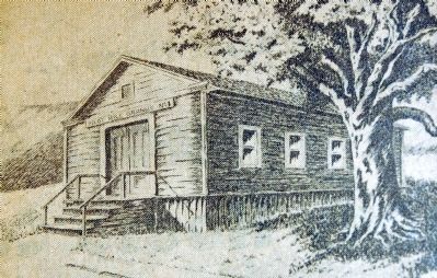 Sketch of First Grange Hall Building image. Click for full size.
