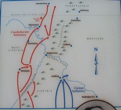 Map of the Route of Advancing Armies image. Click for full size.