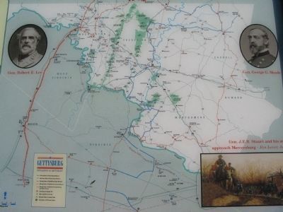 Gettysburg Campaign Map image. Click for full size.