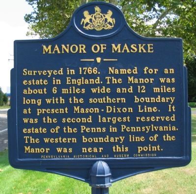 Manor of Maske Marker. Click for full size. Manor of Maske Marker image. Click for full size.